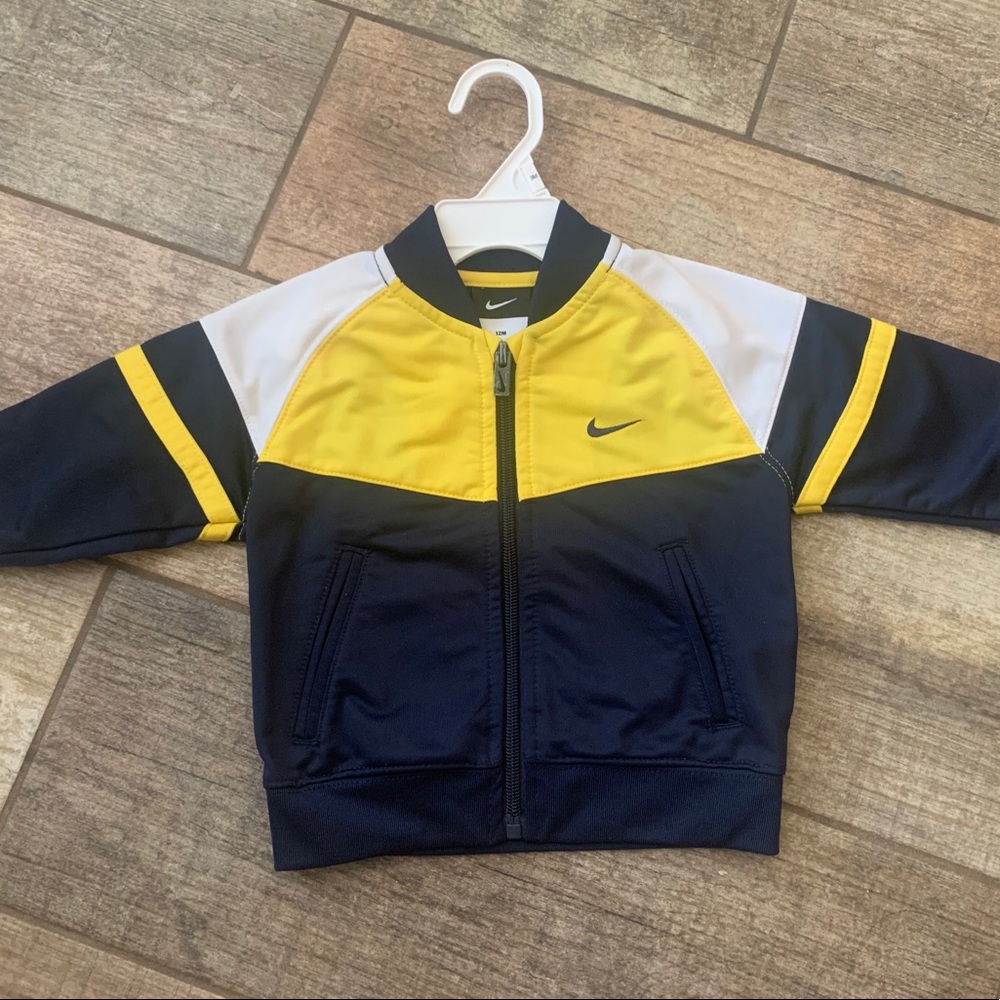 NIKE Track Jacket - Yellow/Navy Toddler Jacket
